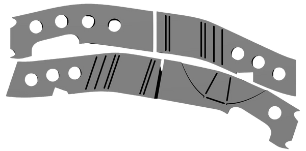 1999-2006 Chevy / GMC - GMT800 1500 - Weld On Front Frame Plate Kit Zona Motorsports